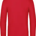 #E190 Men's T-shirt long sleeve, red — productfoto 10