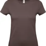 #E150 Ladies' T-shirt, bear brown — productfoto 9