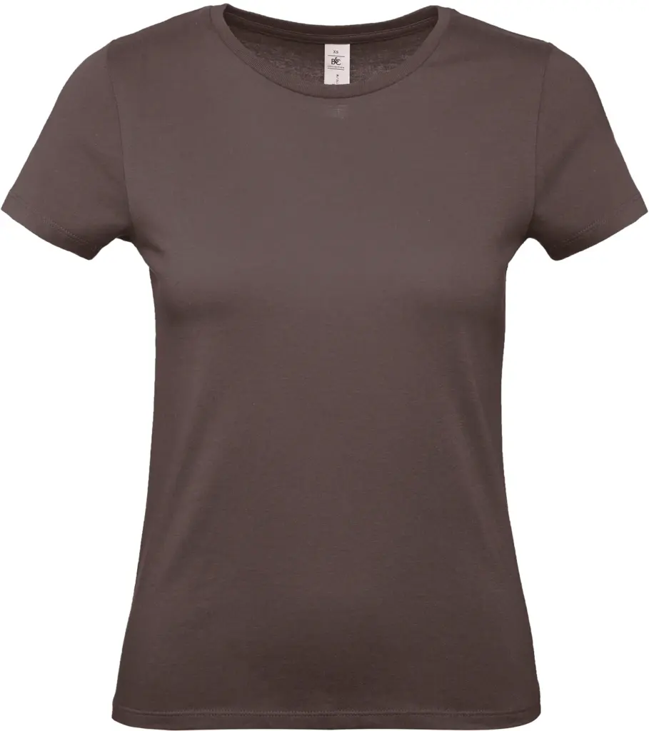 #E150 Ladies' T-shirt, bear brown — productfoto 9