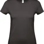 #E150 Ladies' T-shirt, black — productfoto 10
