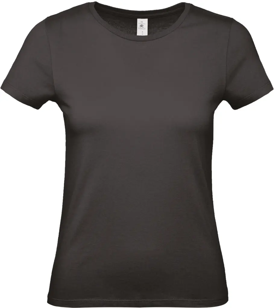 #E150 Ladies' T-shirt, black — productfoto 10