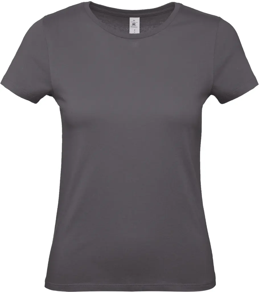 #E150 Ladies' T-shirt, dark grey — productfoto 14
