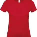 #E150 Ladies' T-shirt, deep red — productfoto 15