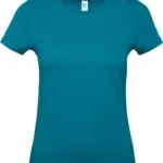 #E150 Ladies' T-shirt, diva blue — productfoto 17