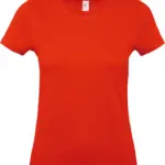 #E150 Ladies' T-shirt, fire red — productfoto 19