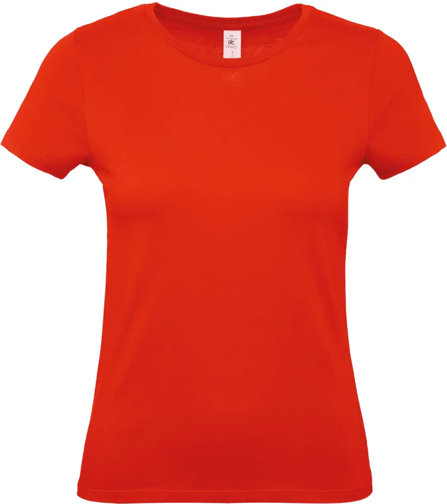 #E150 Ladies' T-shirt, fire red — productfoto 19