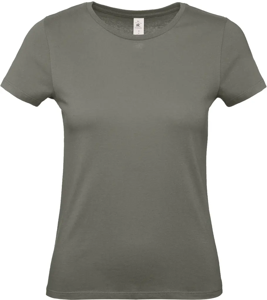 #E150 Ladies' T-shirt, millennial khaki — productfoto 24