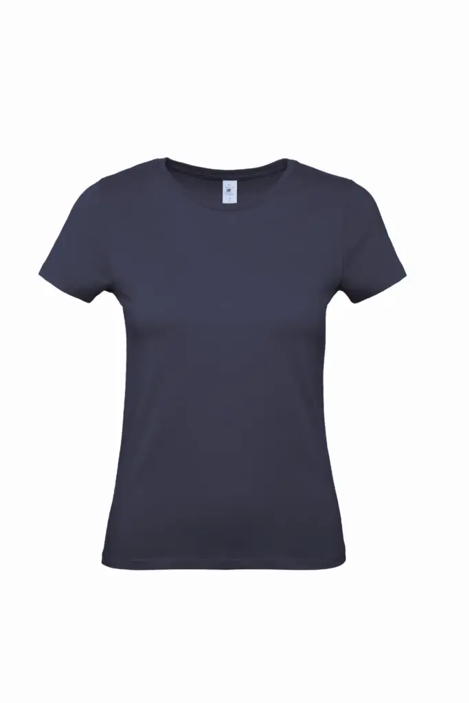 #E150 Ladies' T-shirt, navy — productfoto 27
