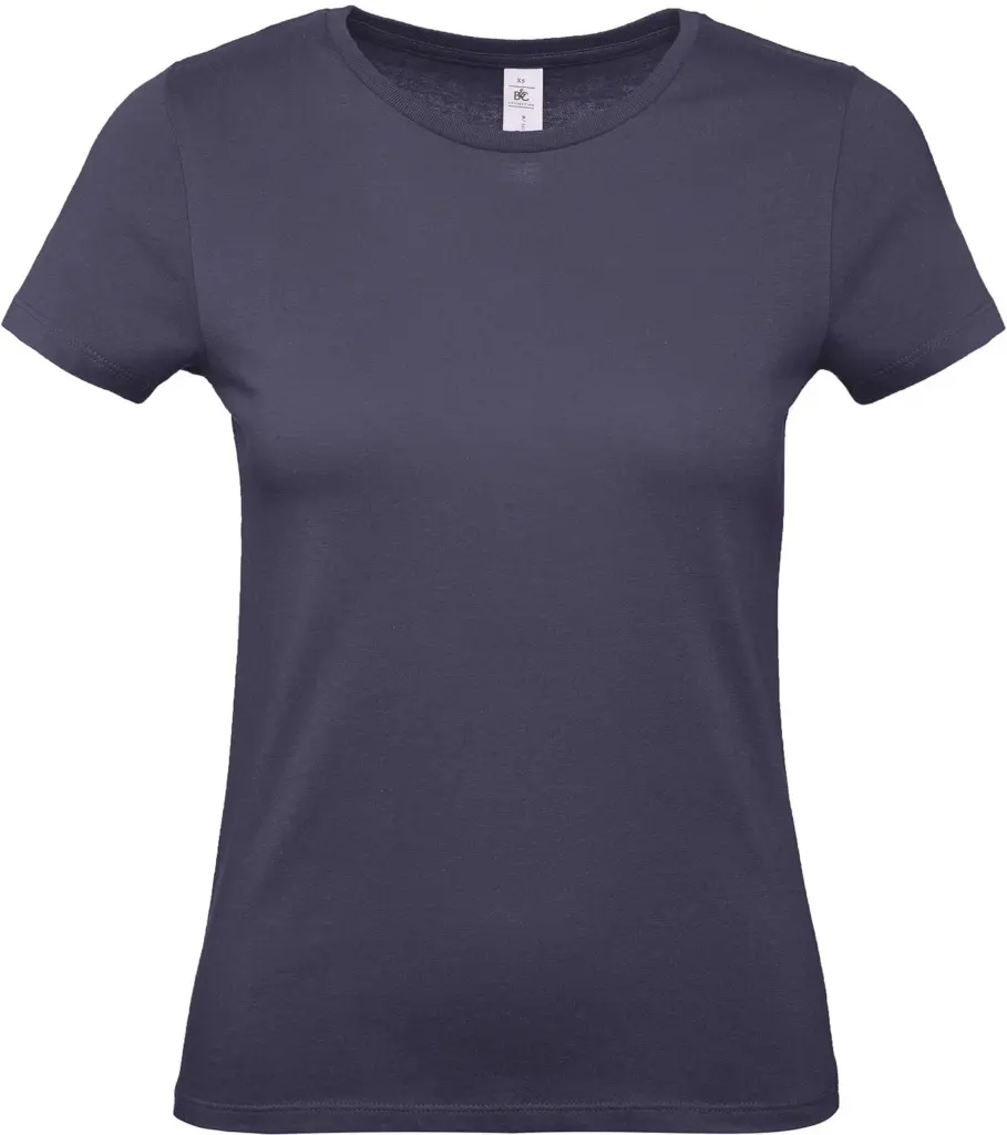 #E150 Ladies' T-shirt, navy blue — productfoto 28