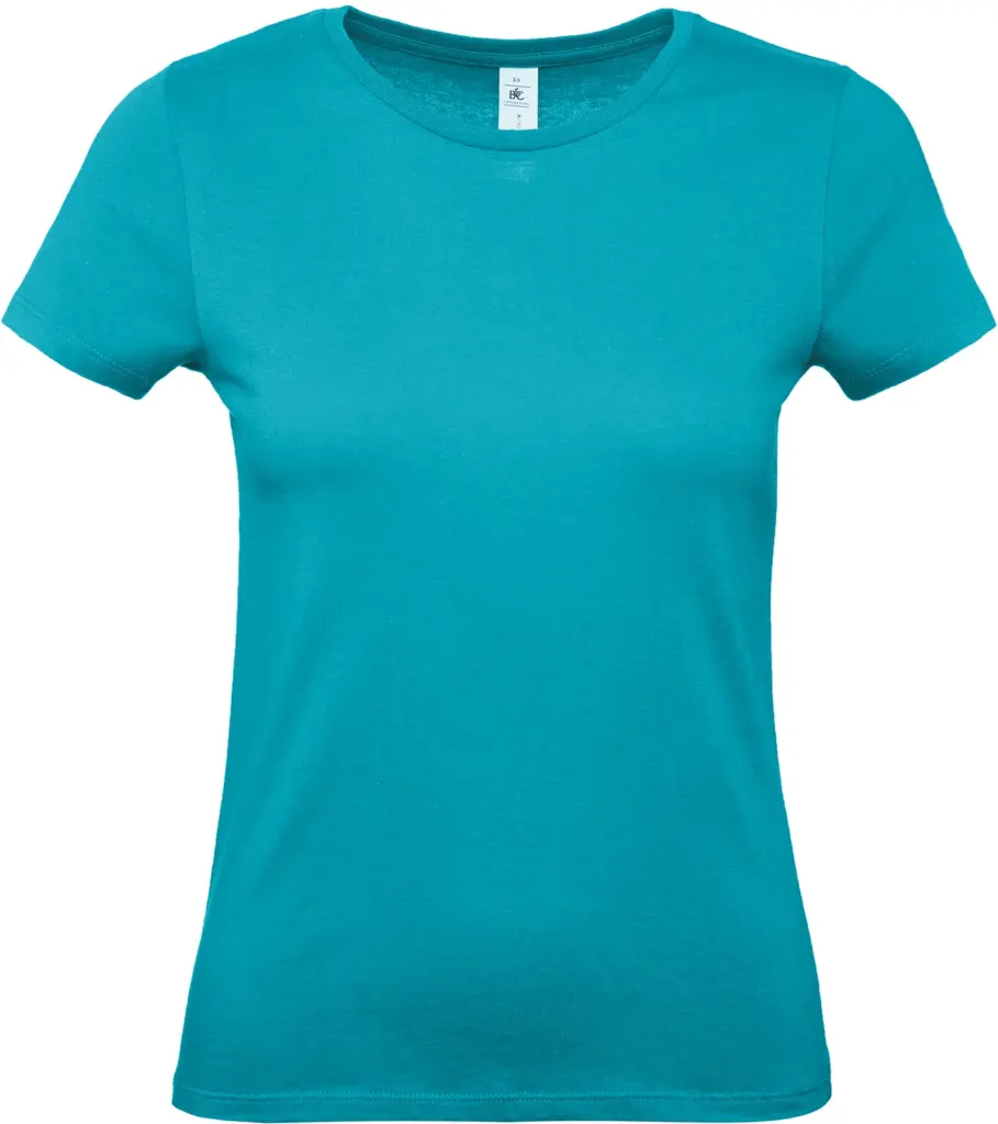 #E150 Ladies' T-shirt, real turquoise — productfoto 33