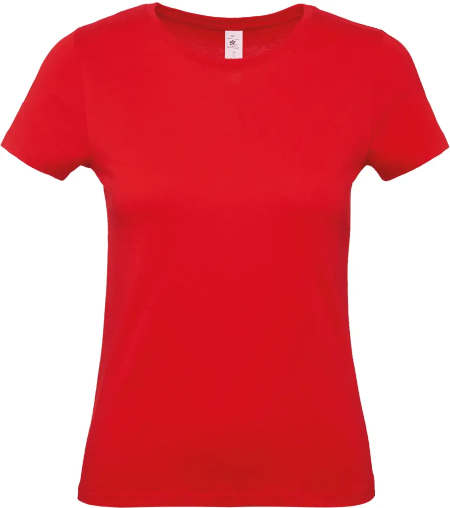 #E150 Ladies' T-shirt, red — productfoto 34