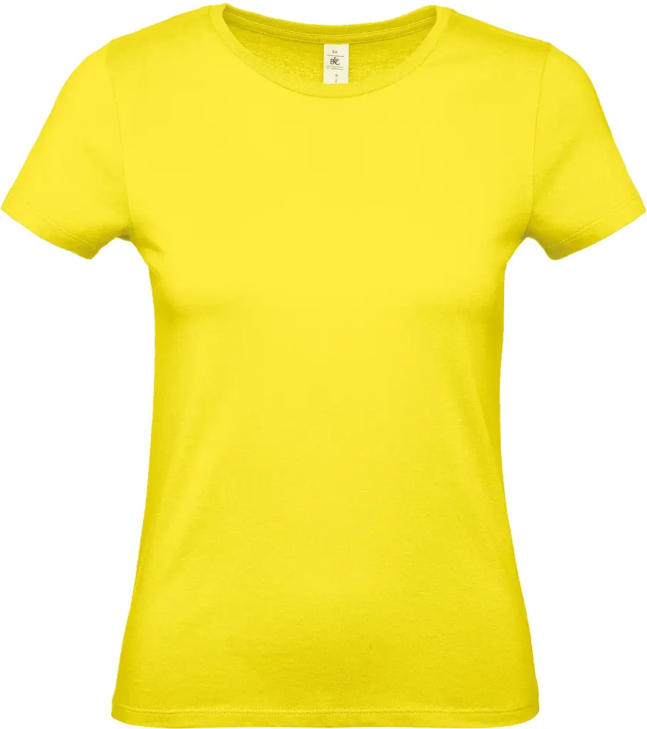 #E150 Ladies' T-shirt, solar yellow — productfoto 38