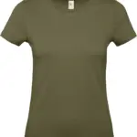 #E150 Ladies' T-shirt, urban khaki — productfoto 42