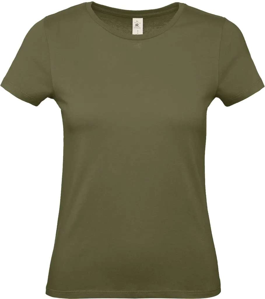 #E150 Ladies' T-shirt, urban khaki — productfoto 42