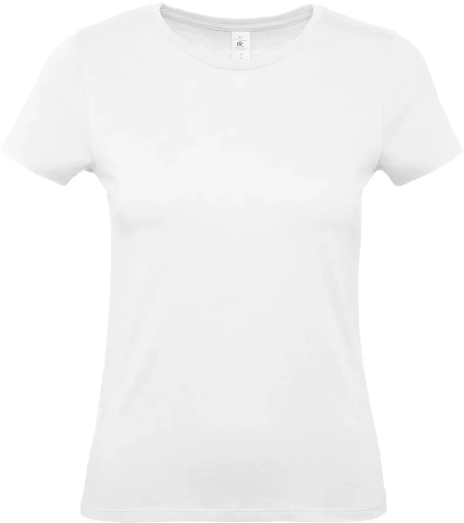 #E150 Ladies' T-shirt, white — productfoto 45