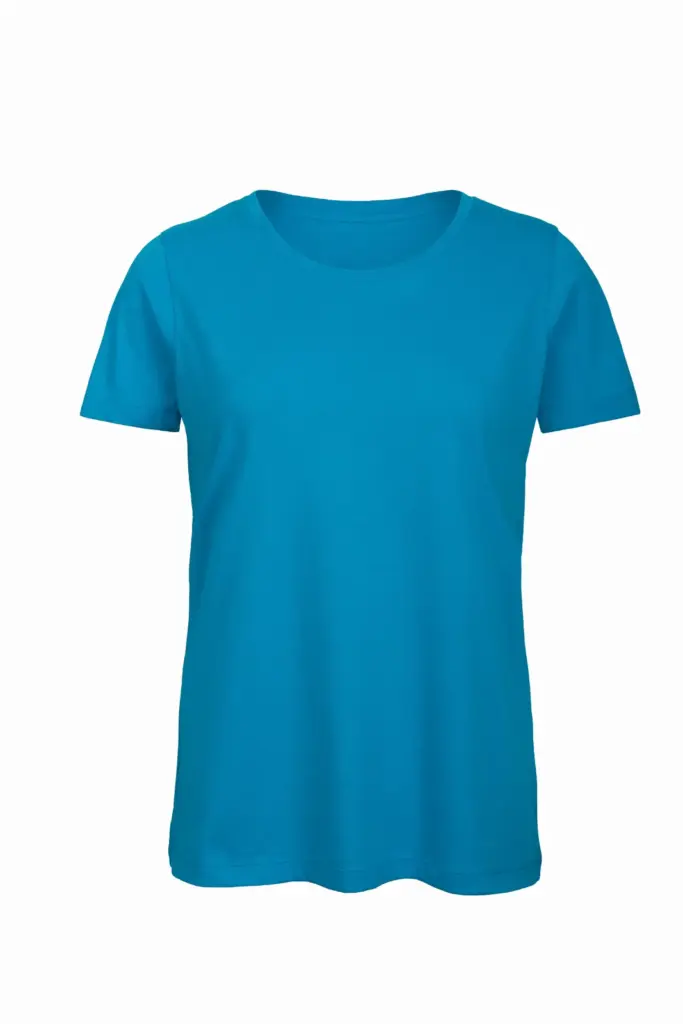 Organic Cotton Inspire Crew Neck T-shirt / Woman, atoll — productfoto 3