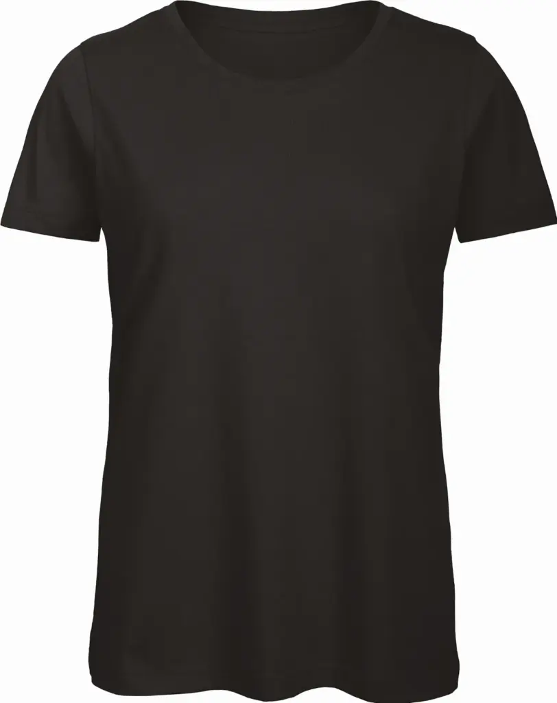 Organic Cotton Inspire Crew Neck T-shirt / Woman, black — productfoto 4