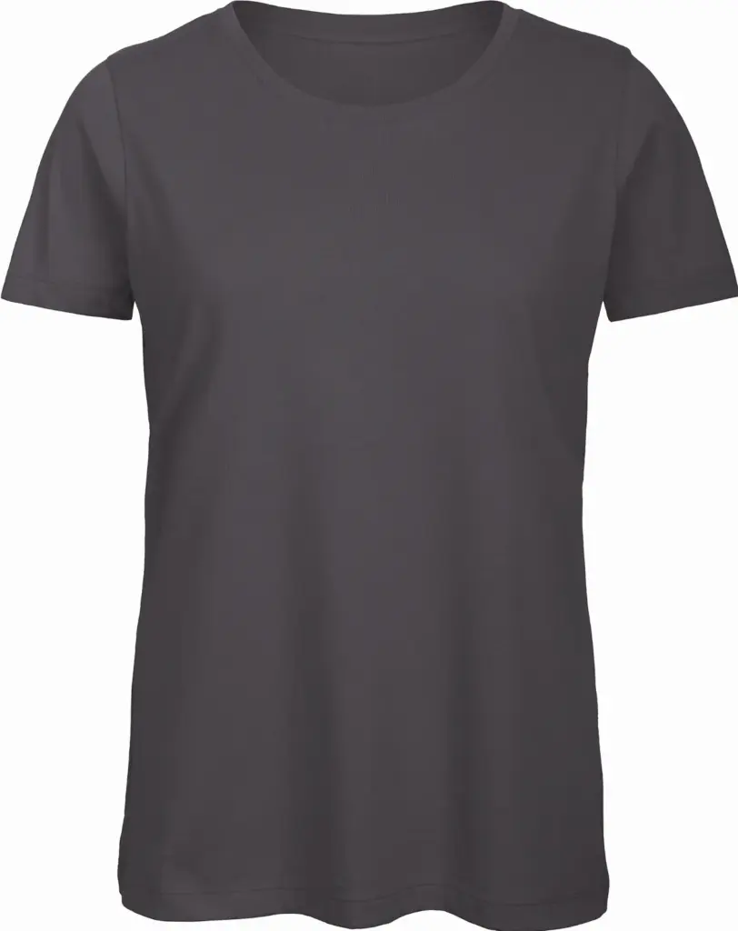 Organic Cotton Inspire Crew Neck T-shirt / Woman, dark grey — productfoto 5
