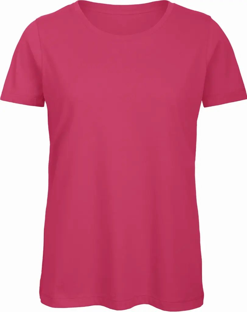 Organic Cotton Inspire Crew Neck T-shirt / Woman, fuchsia — productfoto 6