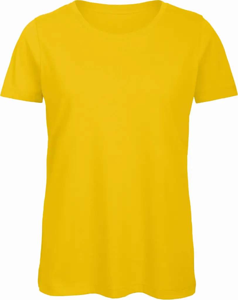 Organic Cotton Inspire Crew Neck T-shirt / Woman, gold — productfoto 7