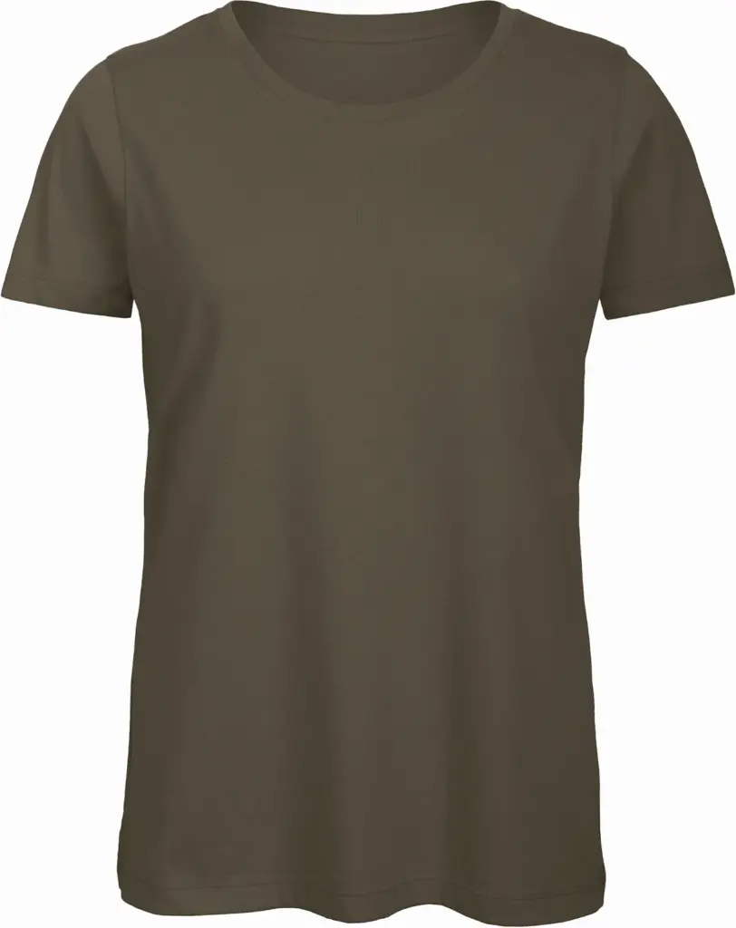 Organic Cotton Inspire Crew Neck T-shirt / Woman, khaki — productfoto 8