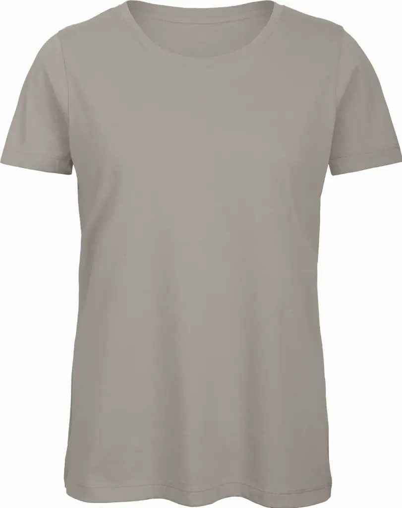 Organic Cotton Inspire Crew Neck T-shirt / Woman, light grey — productfoto 9