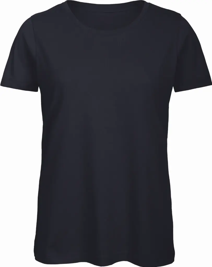 Organic Cotton Inspire Crew Neck T-shirt / Woman, navy — productfoto 12