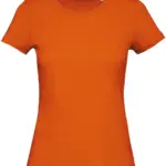 Organic Cotton Inspire Crew Neck T-shirt / Woman, orange — productfoto 20