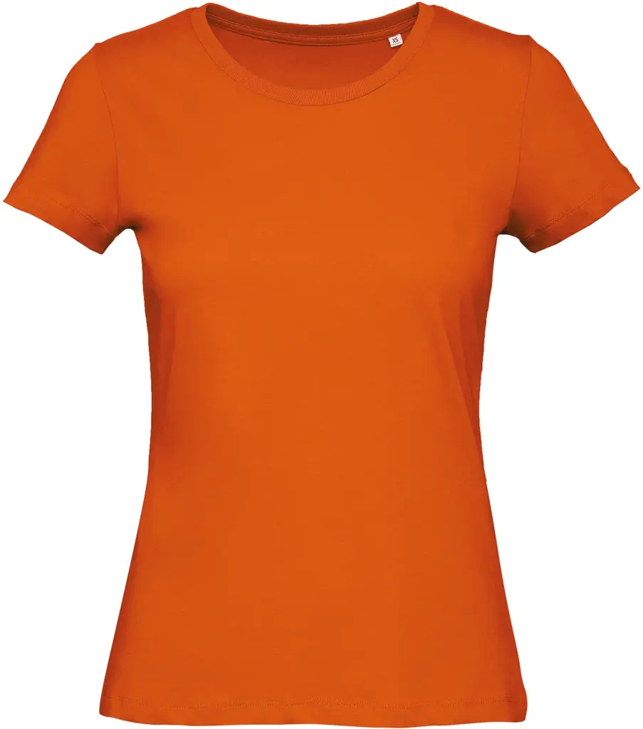 Organic Cotton Inspire Crew Neck T-shirt / Woman, orange — productfoto 20