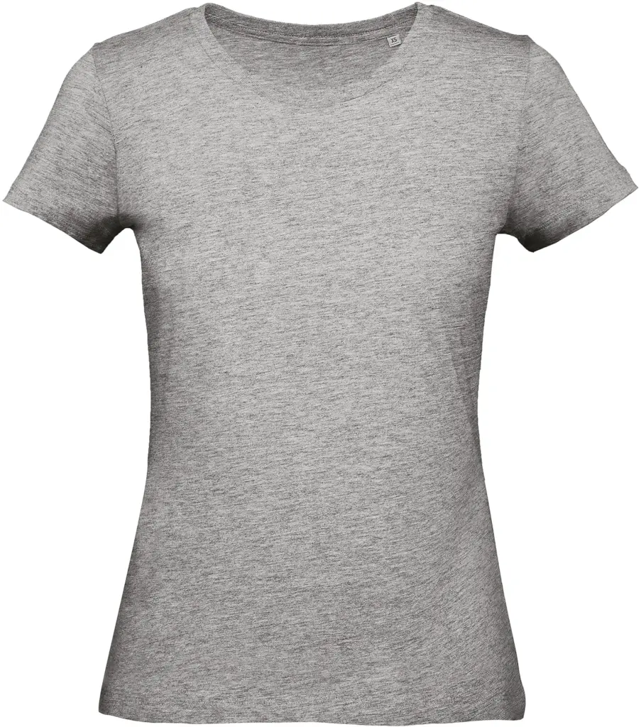 Organic Cotton Inspire Crew Neck T-shirt / Woman, sport grey — productfoto 21