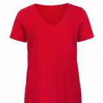 PS_CGTW045_RED - Hidalgo Organic Cotton Inspire V-neck T-shirt / Woman — productfoto 6