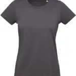 PS_CGTW049_DARKGREY - Hidalgo Inspire Plus Ladies' organic T-shirt, dark grey — productfoto 10