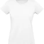 PS_CGTW049_WHITE - Hidalgo Inspire Plus Ladies' organic T-shirt, white — productfoto 14