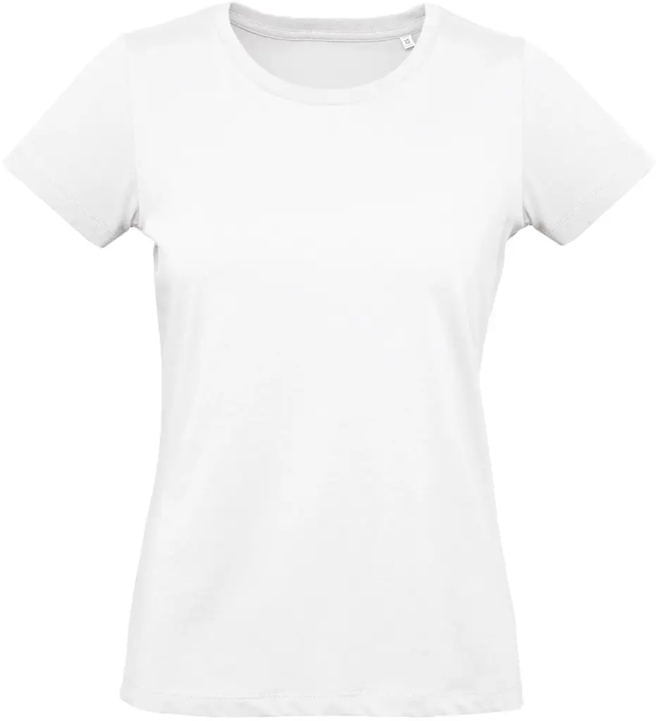 PS_CGTW049_WHITE - Hidalgo Inspire Plus Ladies' organic T-shirt, white — productfoto 14
