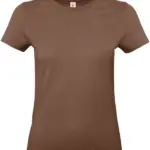 #E190 Ladies' T-shirt, chocolate — productfoto 14