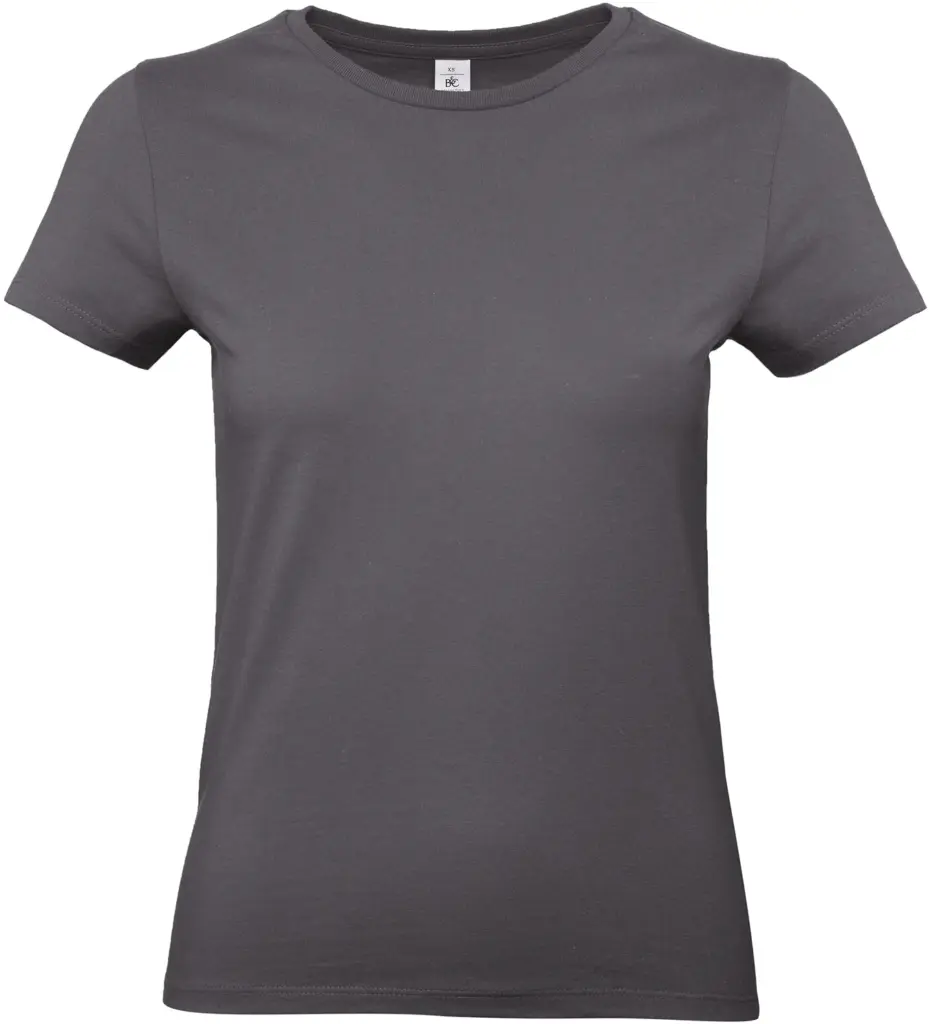 #E190 Ladies' T-shirt, dark grey — productfoto 16