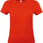 #E190 Ladies' T-shirt, fire red — productfoto 18