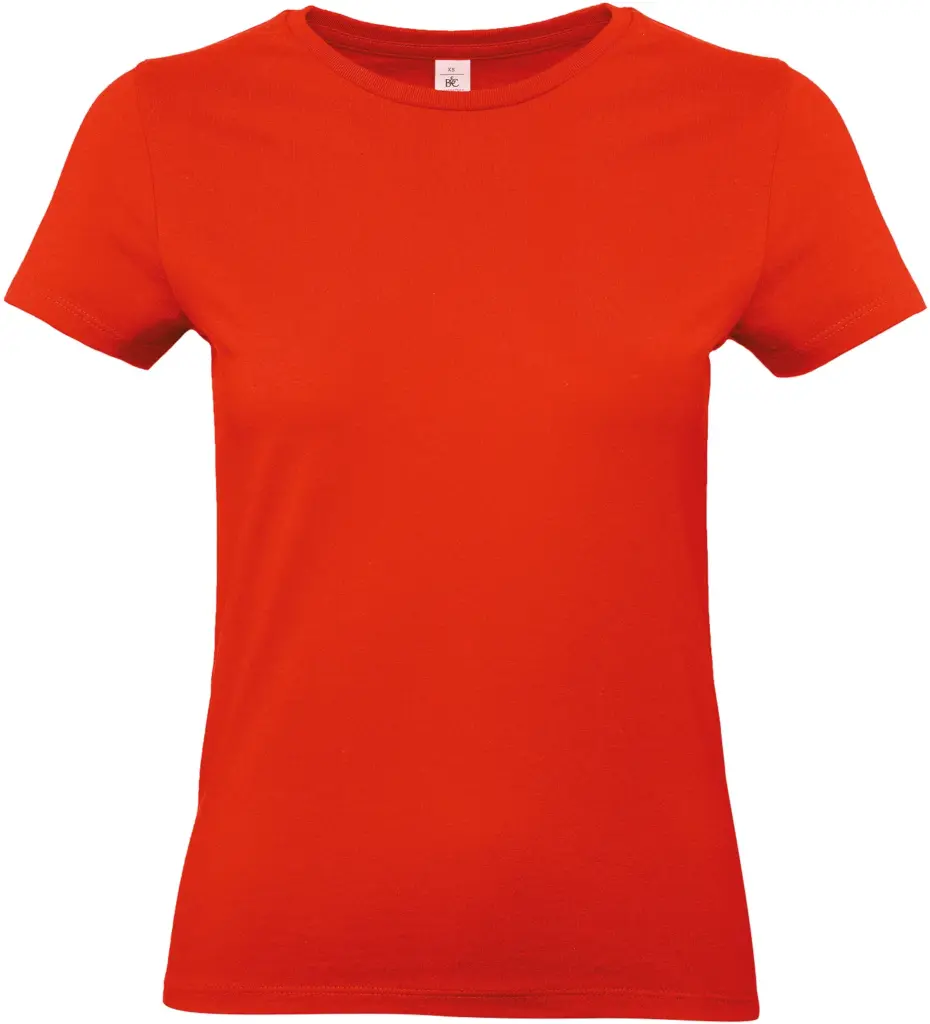 #E190 Ladies' T-shirt, fire red — productfoto 18
