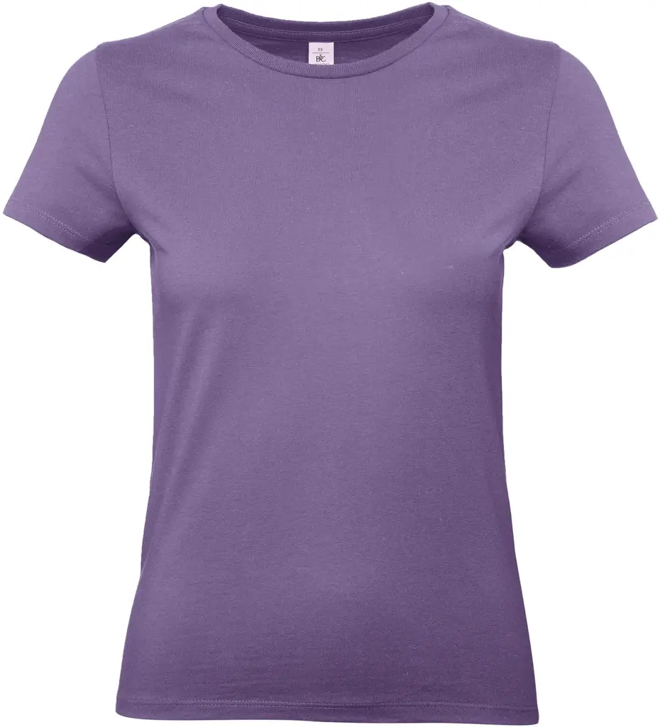 #E190 Ladies' T-shirt, millennial lilac — productfoto 21