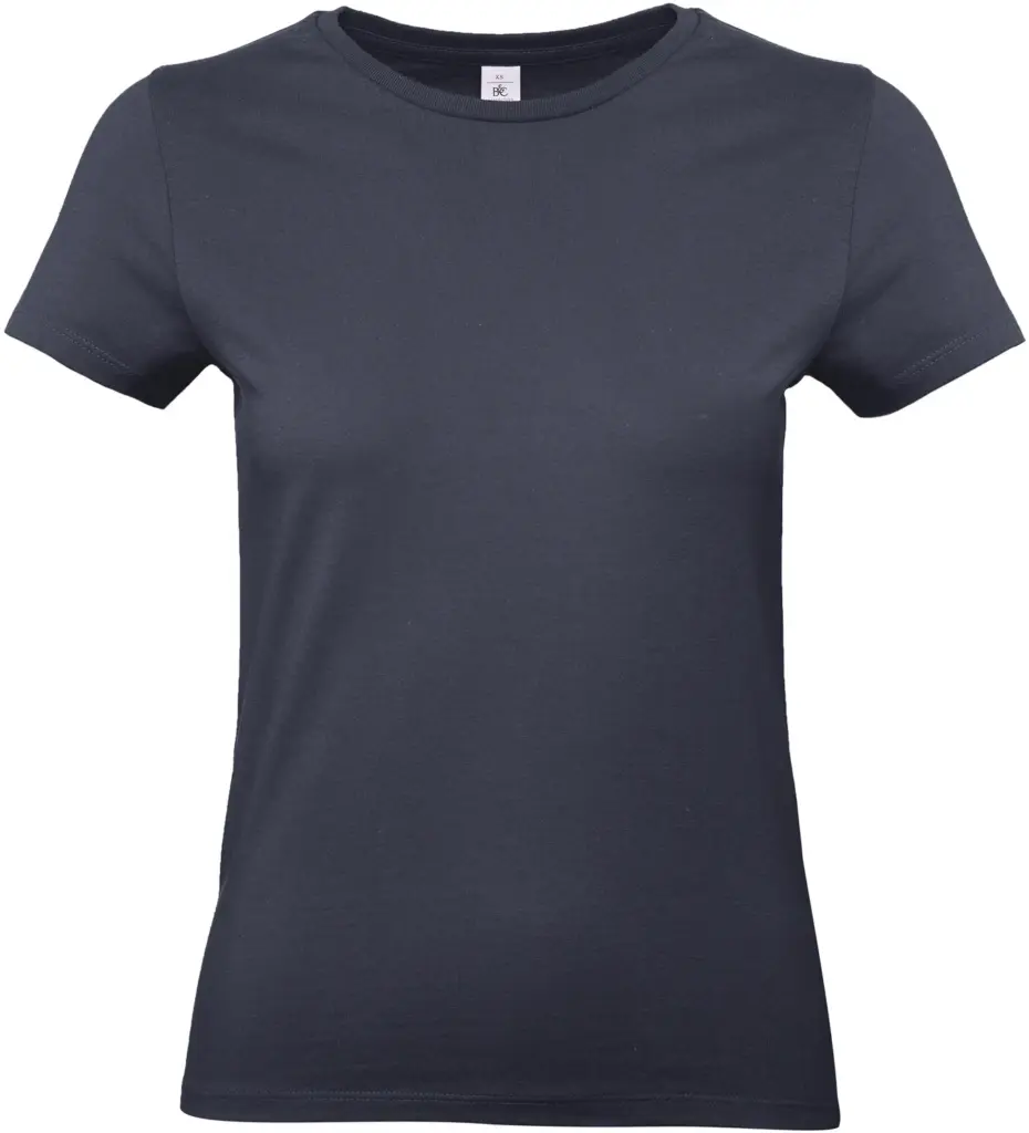 #E190 Ladies' T-shirt, navy — productfoto 24