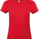 #E190 Ladies' T-shirt, red — productfoto 32