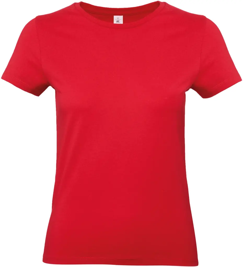 #E190 Ladies' T-shirt, red — productfoto 32