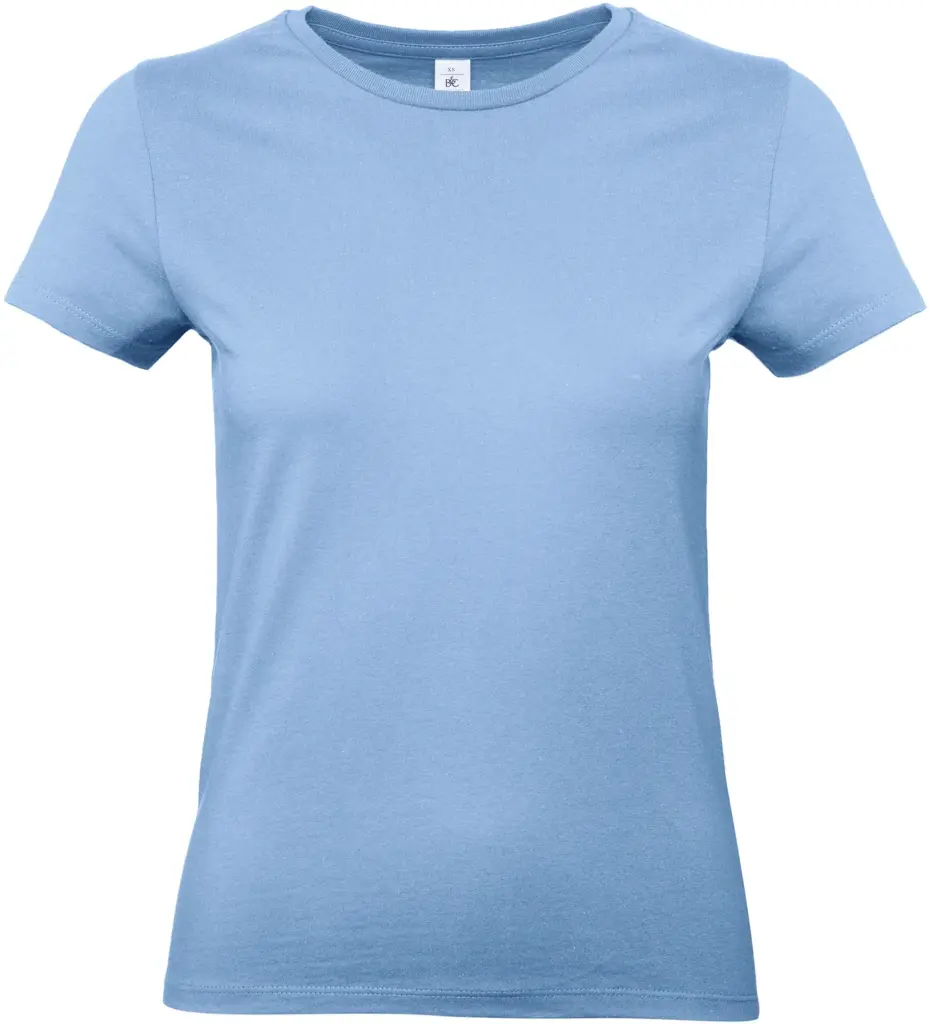#E190 Ladies' T-shirt, sky blue — productfoto 35
