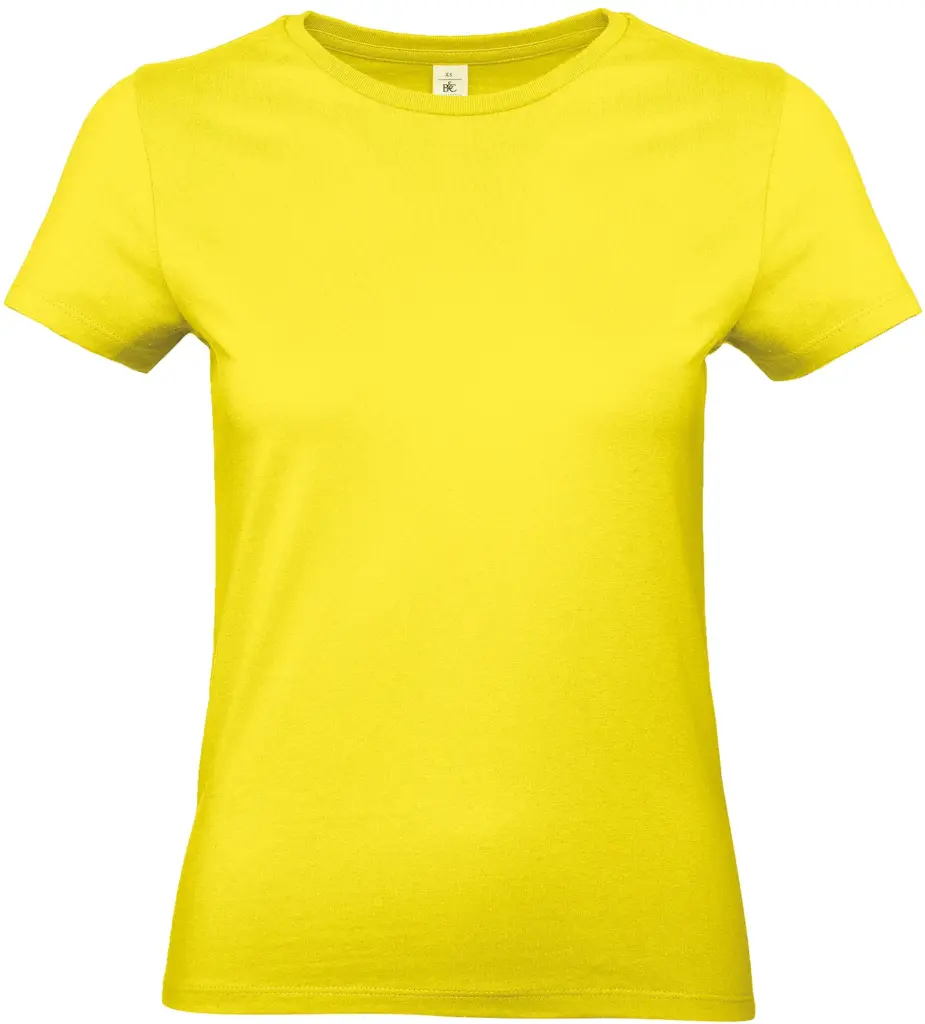 #E190 Ladies' T-shirt, solar yellow — productfoto 36