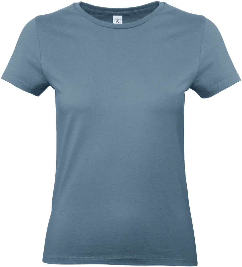 #E190 Ladies' T-shirt, stone blue — productfoto 39