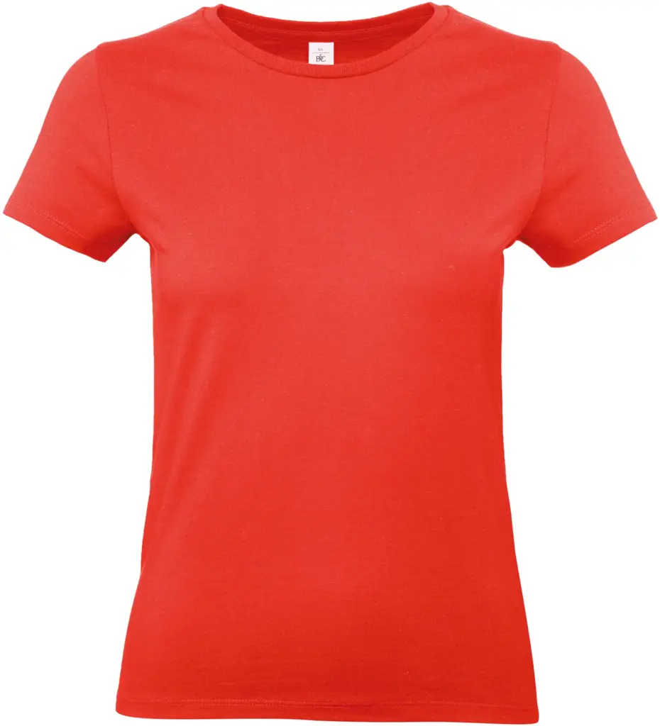 #E190 Ladies' T-shirt, sunset orange — productfoto 40