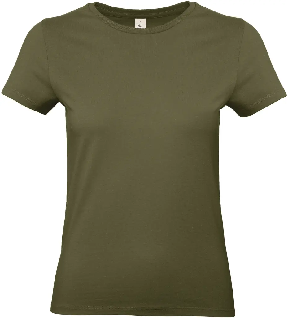 #E190 Ladies' T-shirt, urban khaki — productfoto 42