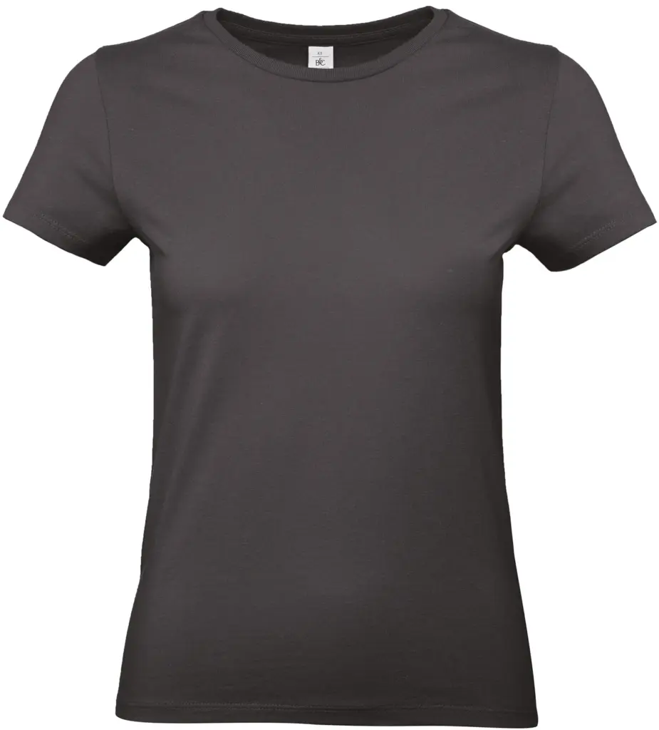 #E190 Ladies' T-shirt, used black — productfoto 45