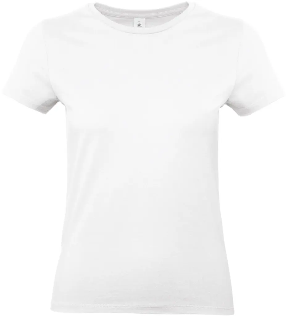 #E190 Ladies' T-shirt, white — productfoto 46