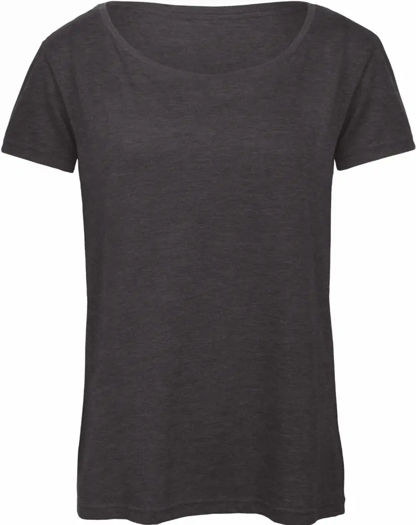 PS_CGTW056_HEATHERDARKGREY - Hidalgo TriBlend T-shirt / Woman, heather dark grey — productfoto 4